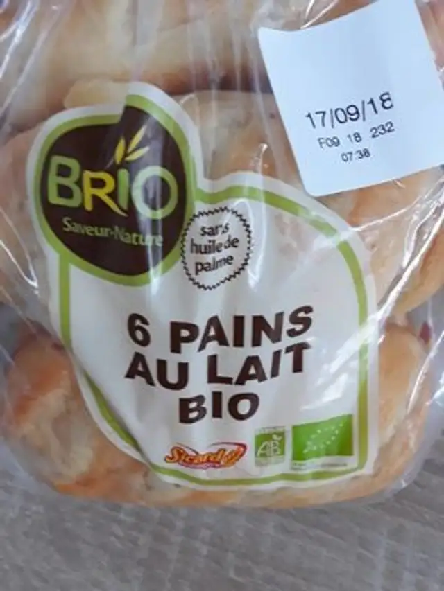Pain au lait Bio front packaging