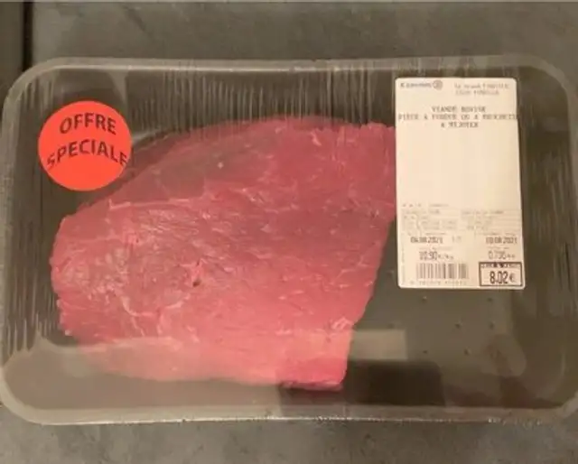 Viande bovine piece a fondu
