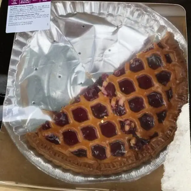 Tarte grillee à la cerise