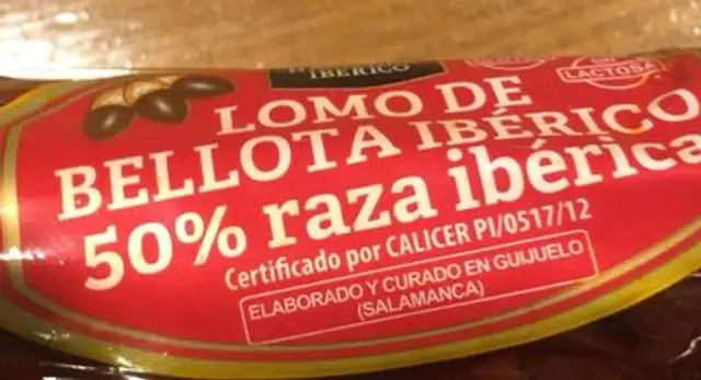 Lomo de bellota ibérico