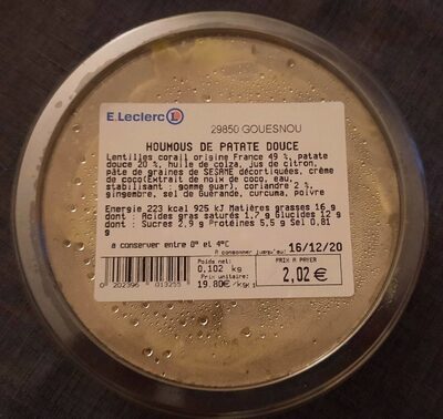 Houmous de patate douce