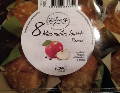 8 Mini muffins pomme front packaging