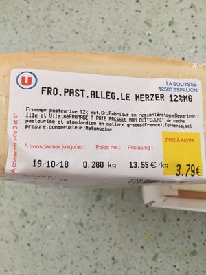 Merzer fromage allégé