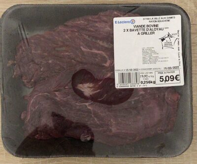 Viande Bovine 2 X Bavette d’Aloyau a griller