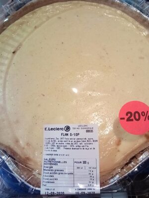 Flan nature front packaging