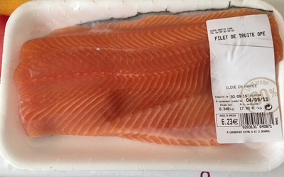 Filet de truite ope front packaging