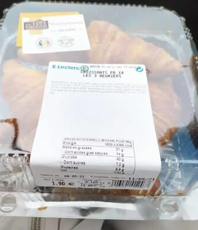 Croissants PB x4
