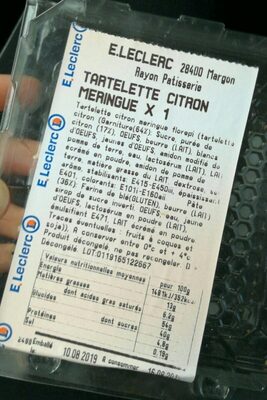 Tartelette citron meringue