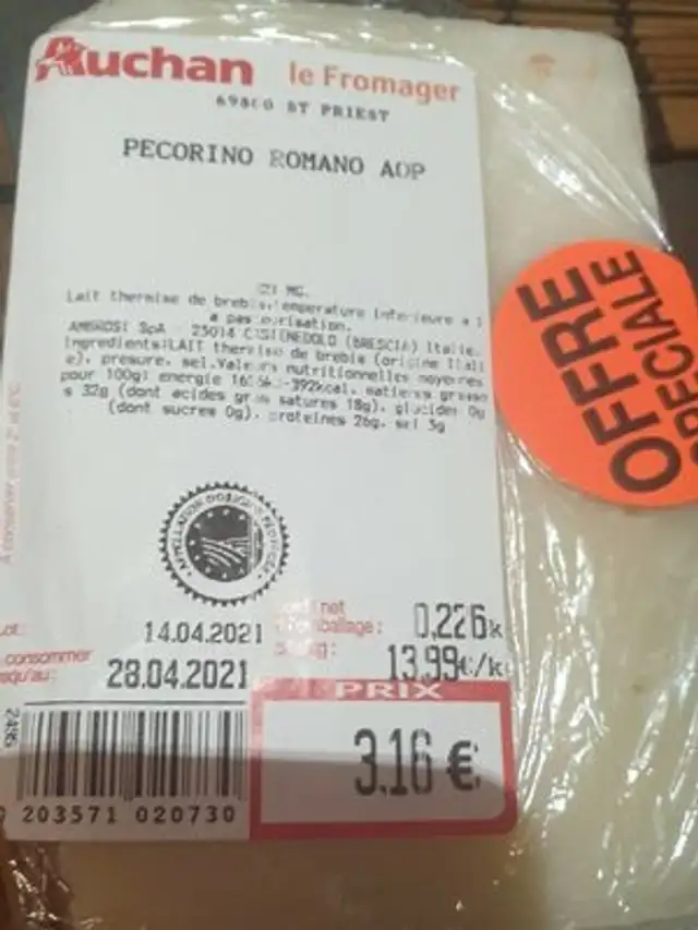 pecorino romano aop