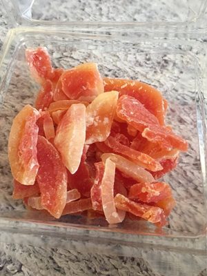 Papaye lamelle deshydrathee