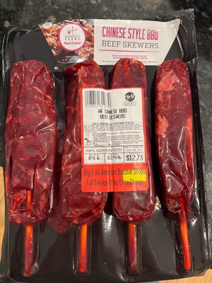 Chinese Style BBQ Beef Skewers