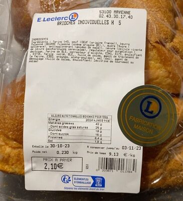 Brioches individuelles