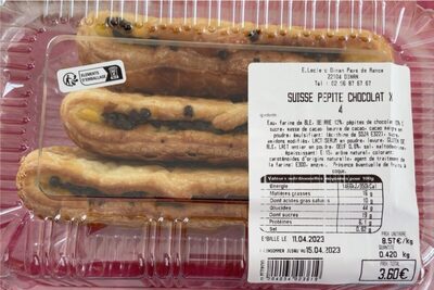 Suisse pépite chocolat x4