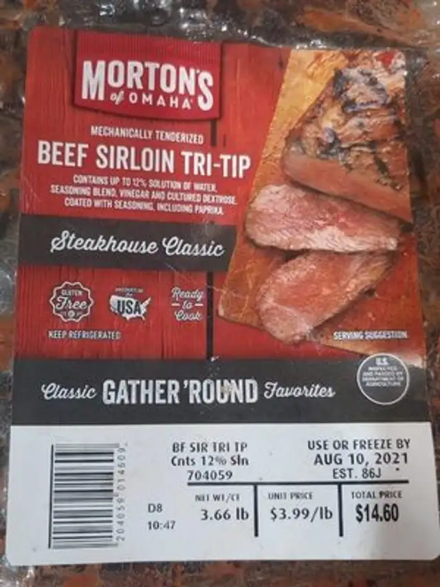 Morton's Omaha steakhouse classic tri tip