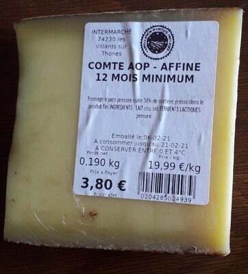 Comté AOP  affine 12 mois minimum