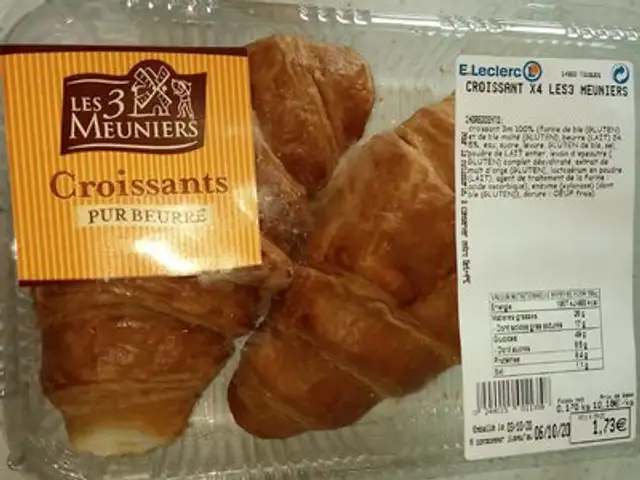 Croissants pur beurre front packaging