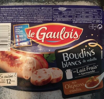 Boudins blancs de volaille aux confits d'oignons