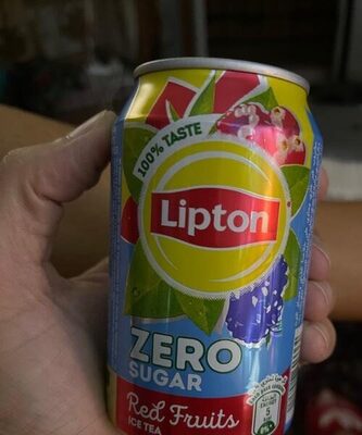 Red fruits ice tea zero sugar front packaging
