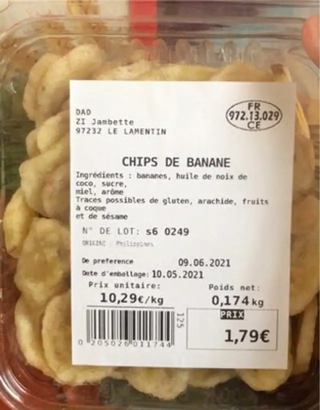 Chips de banane