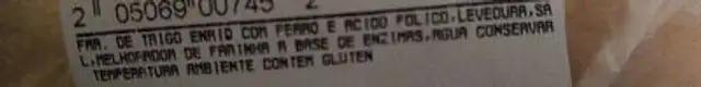 Unknown ingredients label