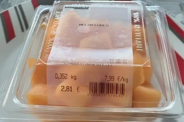 Melon cubes