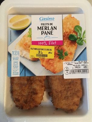 Filet de merlan pané