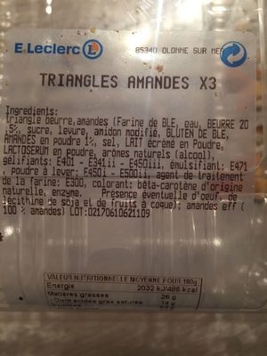 Triangles Amandes