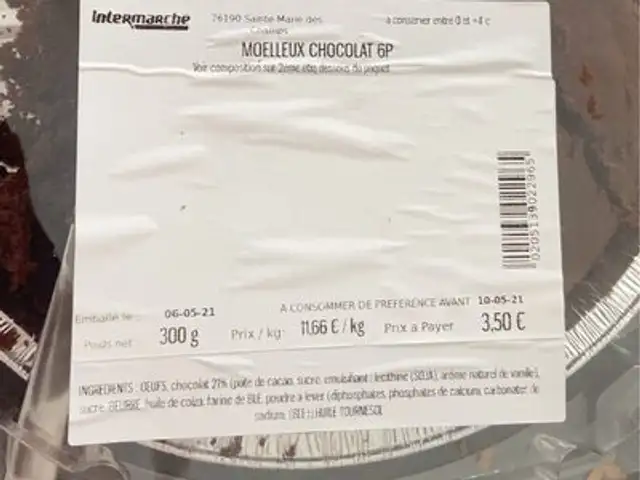 Moelleux chocolat 6P