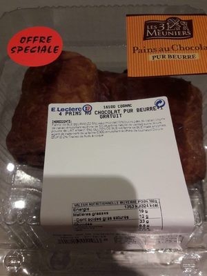 4 Pains aux chocolat pour beurre