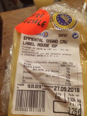 Emmental grands crus label rouge IGP