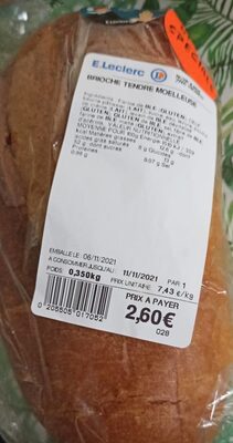 Brioche tendre moelleuse