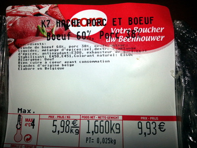 Haché Porc et Boeuf