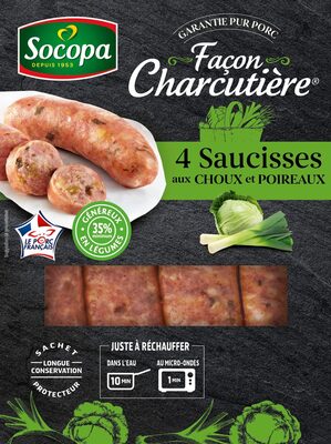 saucisses aux choux et poireaux