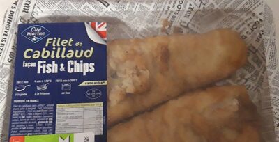 Filet de cabillaud façon fish and chips