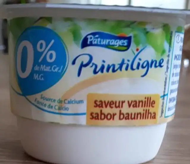 Printiligne saveur vanille front packaging