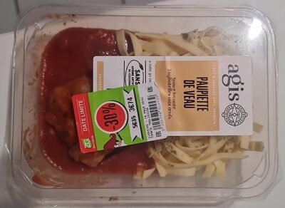 Paupiette de veau front packaging