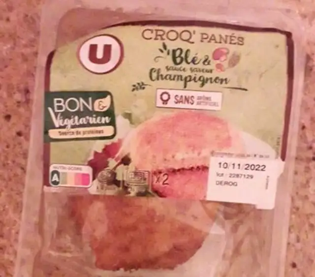 CROSS PANESBLE ET SAUCE SAVEUR CHAMPIGNONS