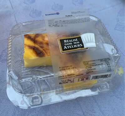 Flan front packaging