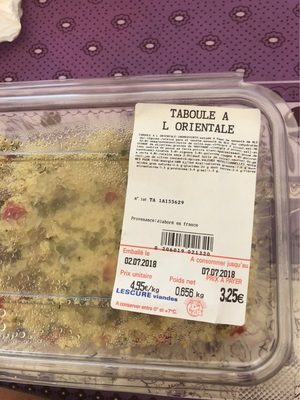 Taboulé a l'orientale