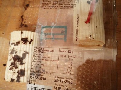 Bûchette creme Beurre vanille