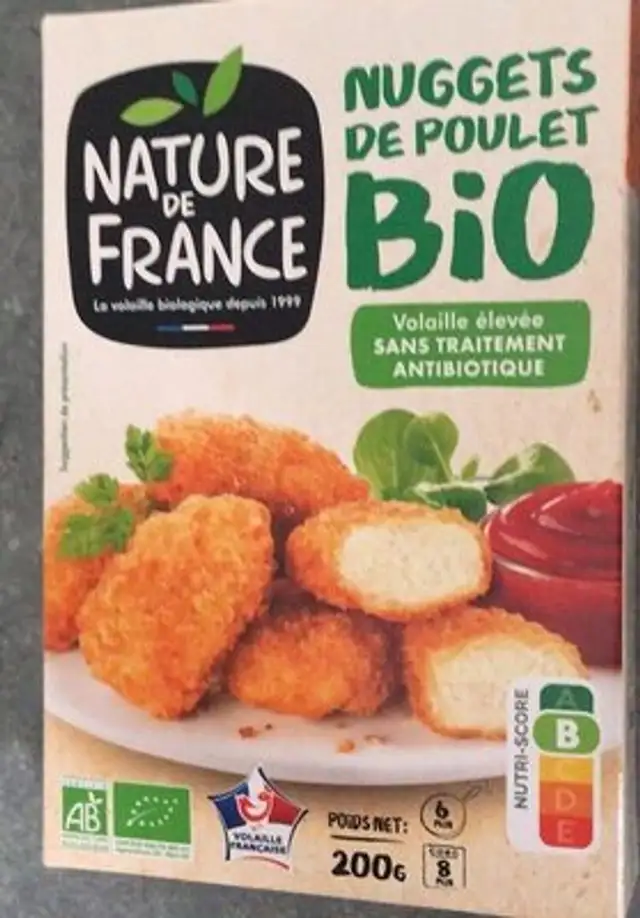 Nuggets de poulet bio