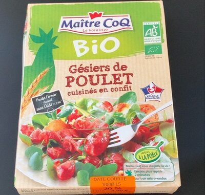 Gesier de poulet cuisine en confit