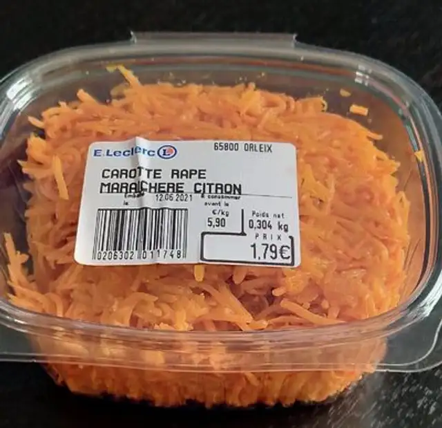Carotte Râpée maraicheres citron