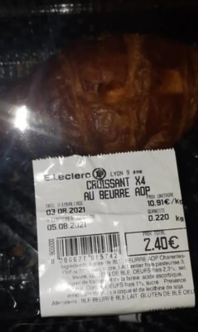 Croissants au beurre AOP