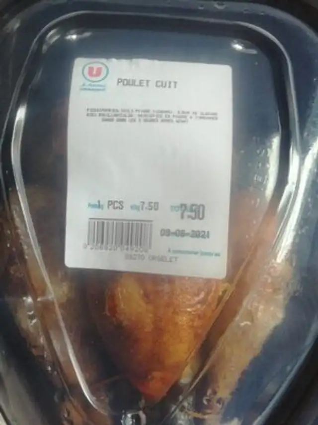 Poulet cuit