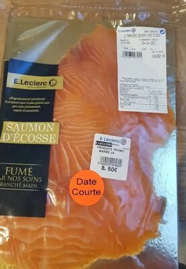 Saumon fumé écosse nutrition facts table