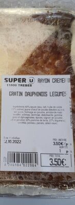 Gratin dauphinois legumes