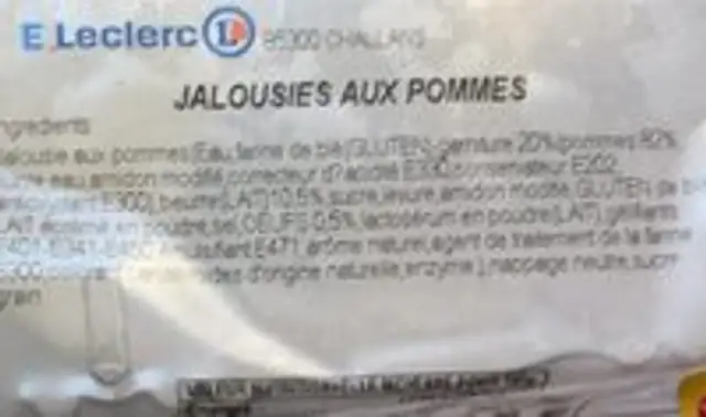Jalousies aux pommes