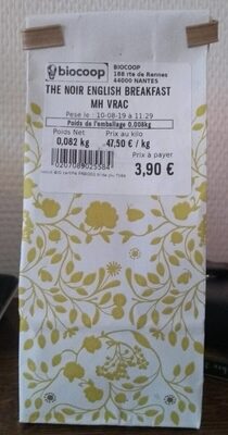 Thé noir anglais breakfast