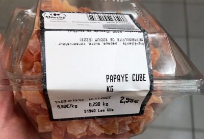 Papaye en cube kg